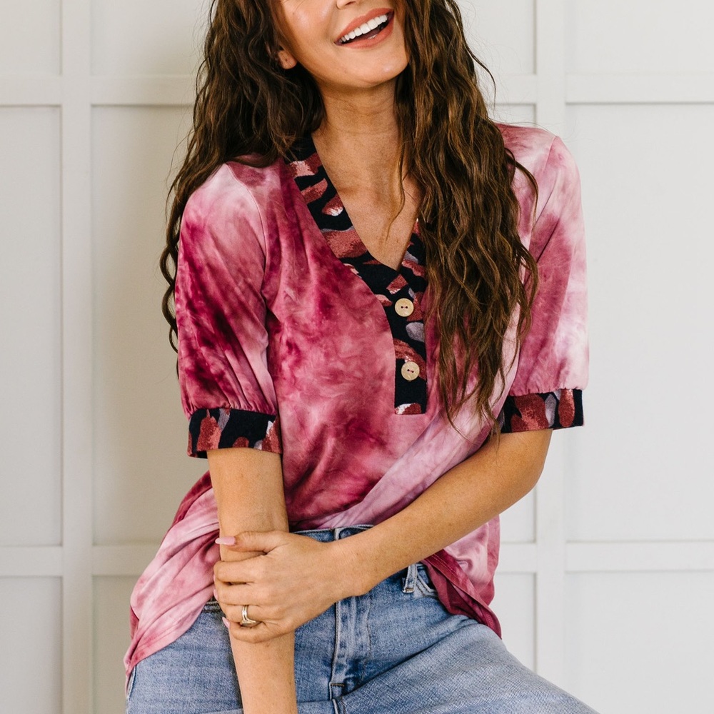 FINAL PRICE❗️Jungle Expedition Top in Wine - Picture 2 of 13